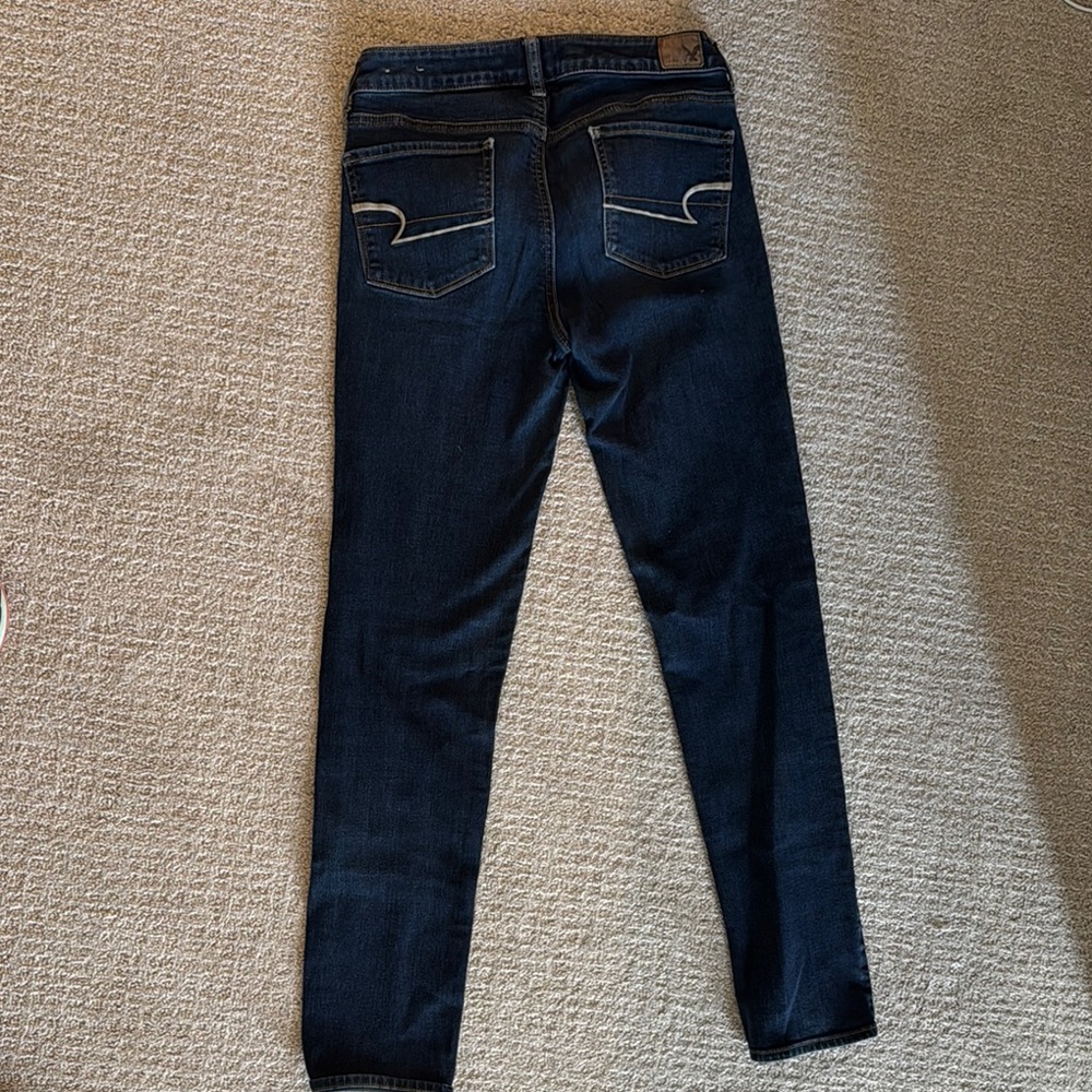 AE Women's Dark Blue Jeans - Picture 3 of 3